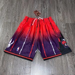 Mitchell & Ness Toronto Raptors 1998 Fadeaway NBA Swingman Shorts Men's NEW